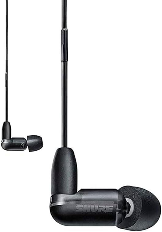 Shure AONIC 3 Wired Sound Isolating Earbuds, Clear Sound, Single Driver with BassPort, Secure in-Ear Fit, Detachable Cable, Durable Quality, Compatible with Apple & Android...